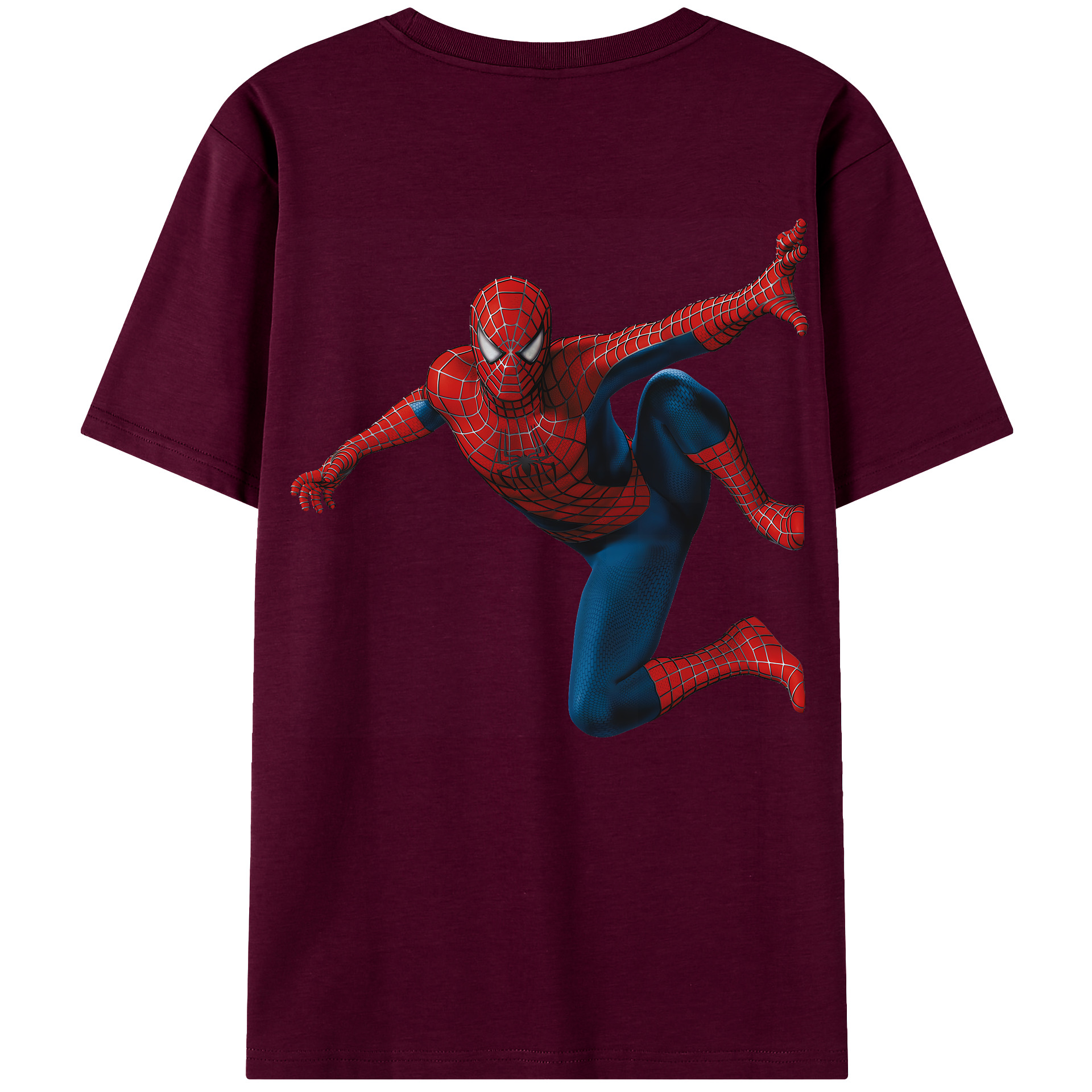 （画像用） Spider Man スパイダーマン レディース半袖Tシャツ(バックプリント)
